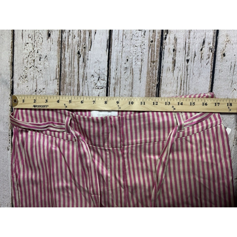 ett:twa by Anthropologie Womens Size US 14 Striped Pink Wide Leg‎ Pants NWT - Picture 6 of 11